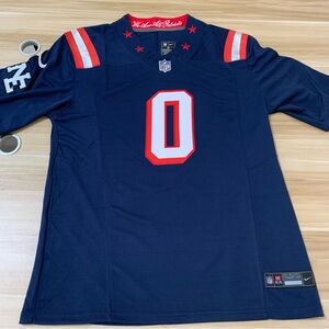 💛Christian Gonzalez Navy Vapor Stitched Jersey